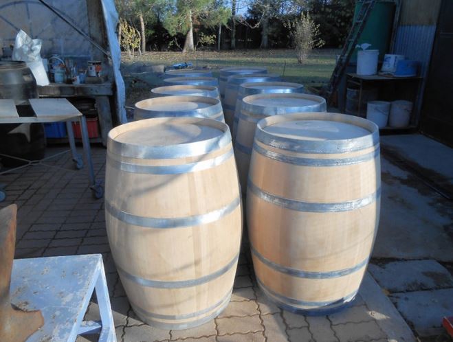 Tonneau chêne remis à neuf 225 litres - Tom Press